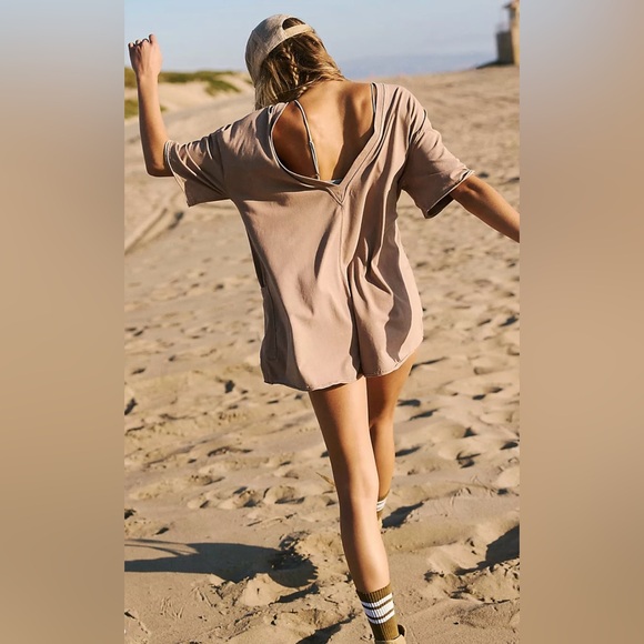 NWT Free People Hot Shot Tee Romper - Picture 4 of 16